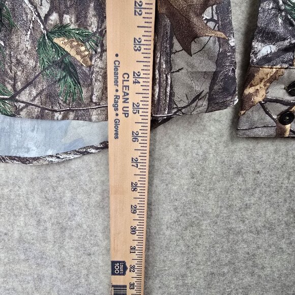 Under Armour Womans Camo Button-Up Shirt Medium Fitted Polyester Long Sleeve - Picture 8 of 9